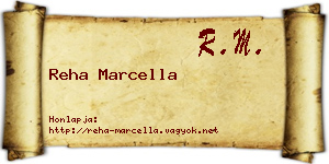 Reha Marcella névjegykártya